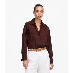 NWT Utility-Pocket Button-Up Shirt - S